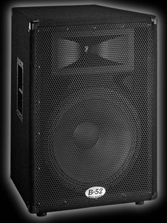 B52 MX 15 DJ speakers for live sound, smaller venues